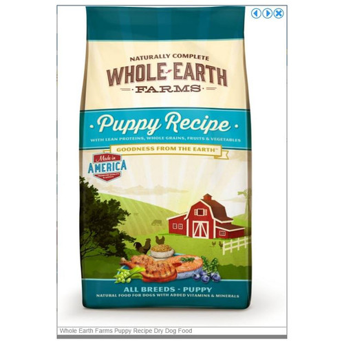  Whole Earth Farms Puppy Recipe Dry Dog Food 4lb