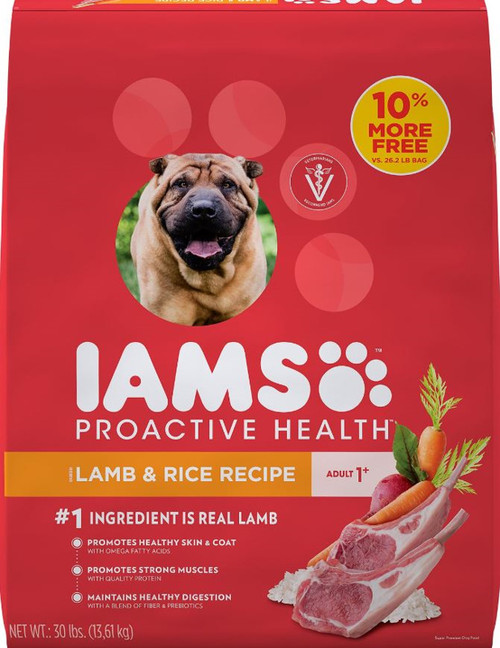 Iams Proactive Health Adult Lamb & Rice Dog Food 30 LB