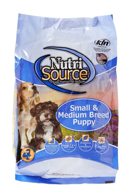 NutriSource Small and Medium Breed Dry Dog Food 5LBS