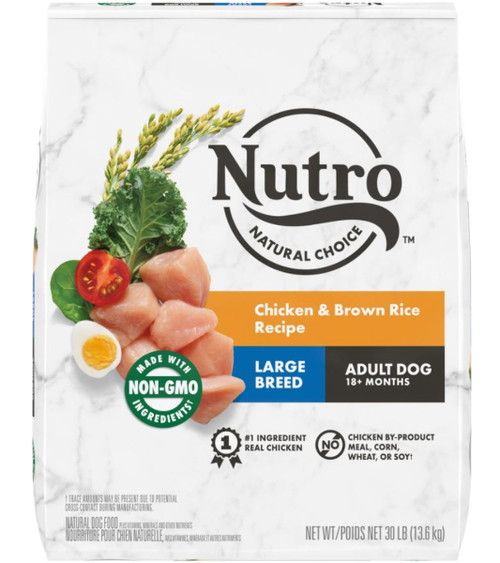 Nutro Natural Choice Large Breed Adult Chicken & Brown Rice - 30 lbs.