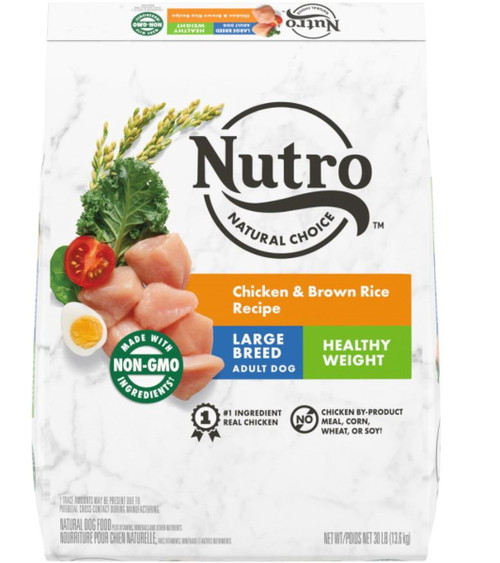 Nutro Natural Choice Adult Healthy Weight Chicken & Brown Rice Recipe - 30 lbs.