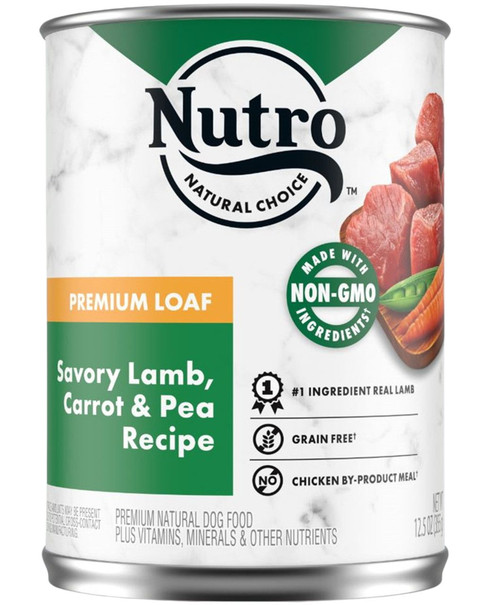 Nutro Natural Choice Savory Lamb, Carrot & Pea Recipe Canned Dog Food - 12.5 oz Can