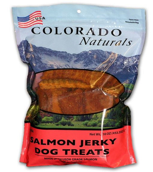 Colorado Naturals Salmon Jerky Dog Treats 16 OZ.