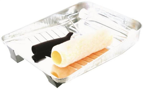 Linzer  3 Piece Roller and Tray Kit - Metal