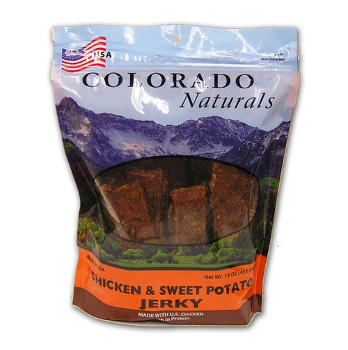 Colorado Pet Treats Chicken w/Sweet Potato Jerky 16oz bag