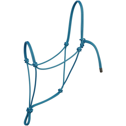 Weaver Leather- Silvertip Big Sky Average Rope Halter Black/Blue