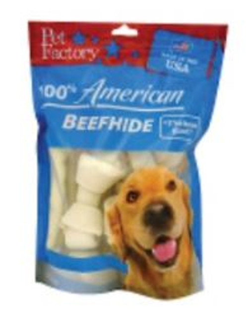 Pet Factory USA Rawhide Small Assort 4-6" 10pk Pouch