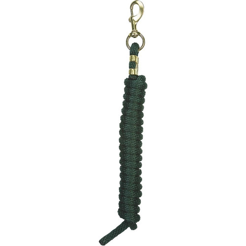 Weaver Leather -  Poly Lead Rope with a Solid Brass 225 Snap, Hunter Green