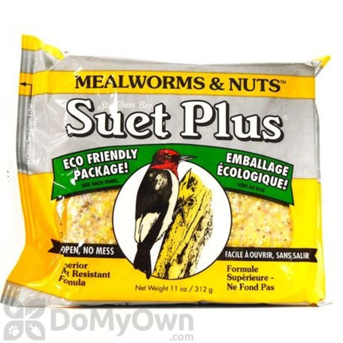 Suet Plus Mealworms & Nuts 