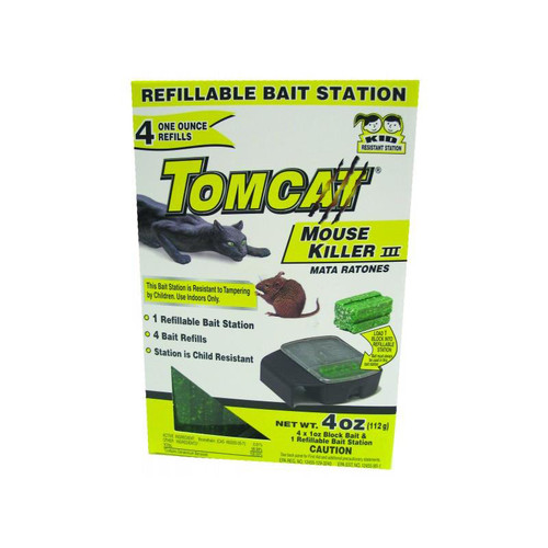 TOMCAT Mouse Killer Refilable 4 1oz packs