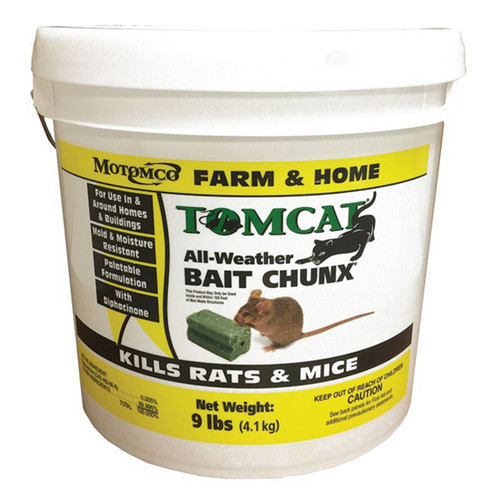 TomCat All-Weather Bait Chunx For Rats & Mice - 9lbs