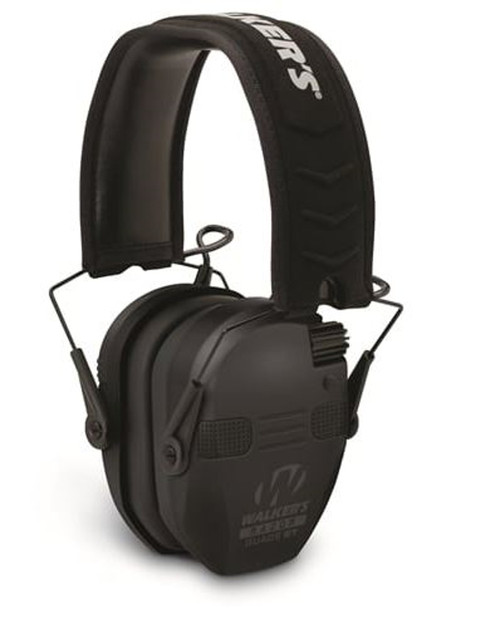 Walkers Razor Slim Electronic Quad Muff With Bluetooth 32dB- Black