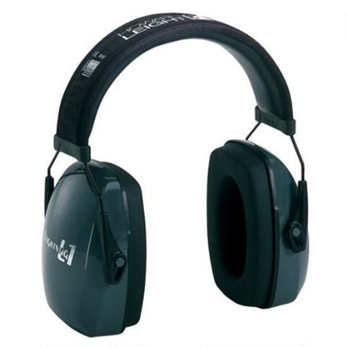 Howard Leight Leightning L1 Slimline Earmuff Black Headband with Light Gray Earcups