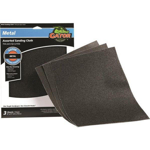 Gator  11inX9in Sanding Sheet Assorted Grit