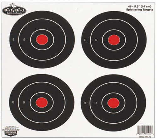 Birchwood Casey Dirty Bird 6" Round Splattering Targets - 48 Total