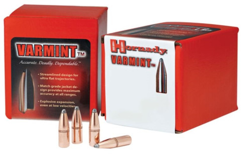 Hornaday Rifle Bullets .243 Diameter 100 Grain Boattailed Soft Point InterLock