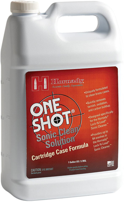  Hornady One Shot Sonic Clean Solution, 1 Quart – Gun Cleaner  Solution, Clean All Gun Parts Safely and Quickly – Designed for Use  Lock-N-Load Sonic Cleaners – Item 043360 