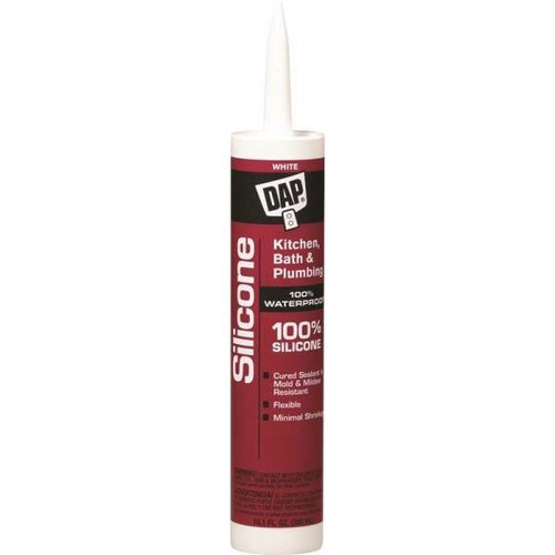 DAP White All Purpose Silicone Sealant Caulk 10.1oz