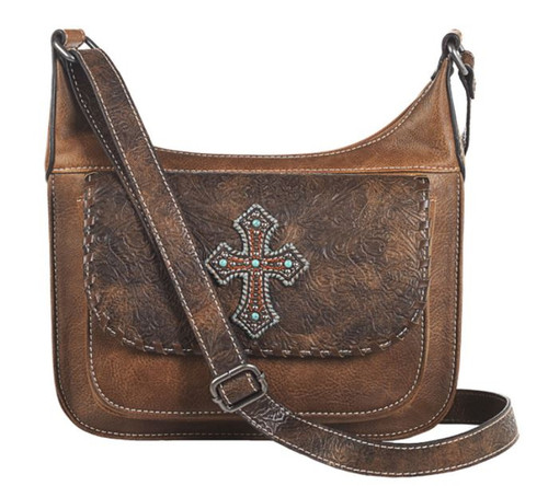 Blazin Roxx Harper Turquoise Buck Laced Shoulder Bag