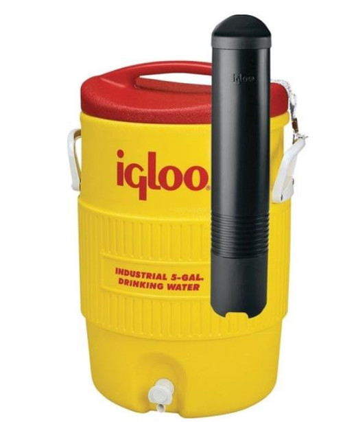 IGLOO Industrial Water Cooler with Cup Dispenser - 5 Gallon