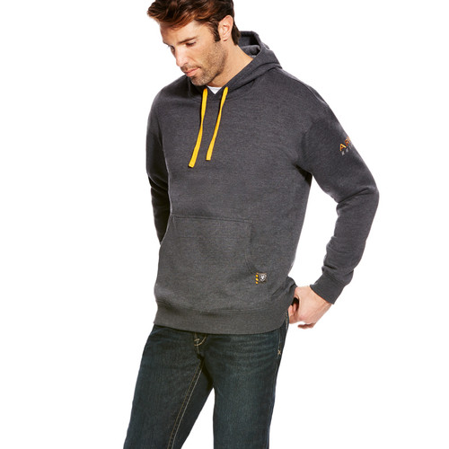 Ariat - Mens Gray Rebar Hoodie