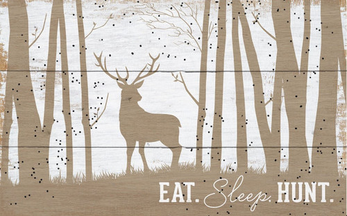 P.Graham Dunn Eat Sleep Hunt Pallet Sign