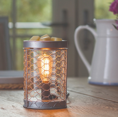 Candle Warmers Chicken Wire Vintage Style Illumination Fragrance Warmer