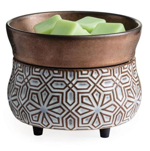 Candle Warmers Bronze Geometric 2-IN-1 Classic Fragrance Warmer