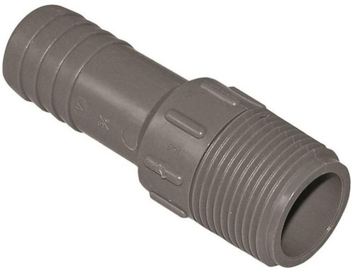 Orgill - Genova 350 Pipe Adapter - 3/4 In, Insert X MIP, Polypropylene
