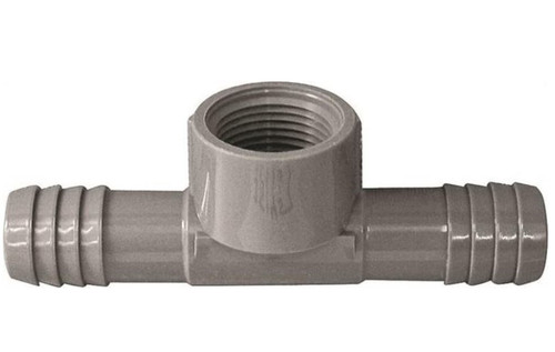 Orgill - Genova 351457 Combination Hose Tee - 3/4 In, Insert X Insert X FIP, Polypropylene