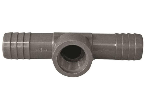Orgill - Genova 351481 Reducing Combination Hose Tee - 3/4 X 3/4 X 1/2 In, Insert X Insert X FIP