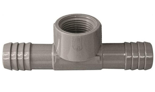 Orgill - Genova 351455 Combination Hose Tee - 1/2 In, Insert X Insert X FIP, Polypropylene