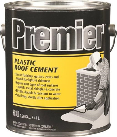 Premier Plastic Roof Cement 0.9 Gallon - Black