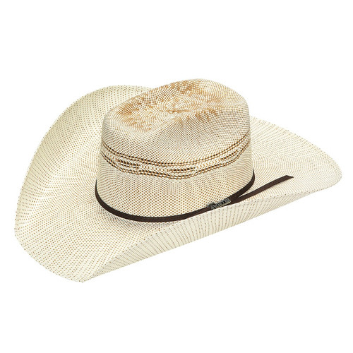 M&F Western - Twister 20X Tan/Ivory Bound Edge Shantung Western Hat