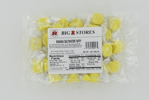 RUCKERS - SALT WATER TAFFY - BANANA 6.5 OZ.