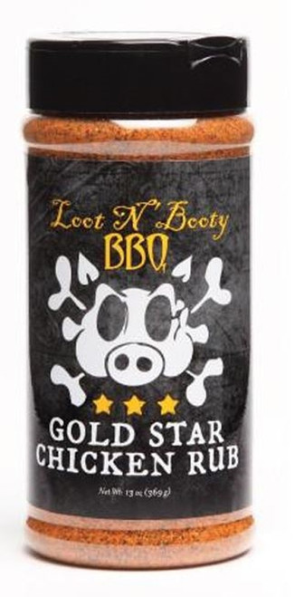 Loot N' Booty Gold Star Chicken Rub - 13oz.