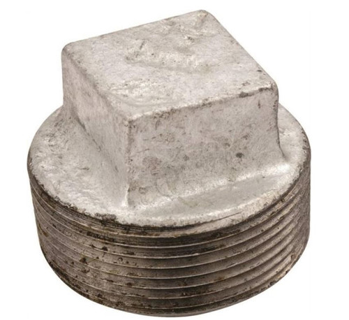 Orgill - Worldwide Sourcing 31-2G Square Head Pipe Plug - 2 In, Screwed, 150 Psi, Malleable Iron