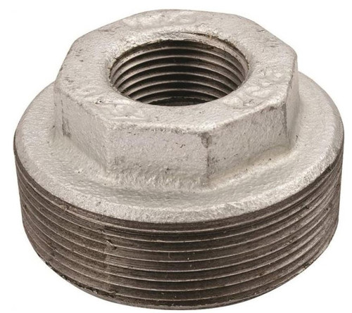 Orgill - Worldwide Sourcing 35-2X1-1/2G Pipe Reducing Hexagonal Bushing - 2 X 1-1/2 In, MIP X FIP, Malleable Iron, Galvanized
