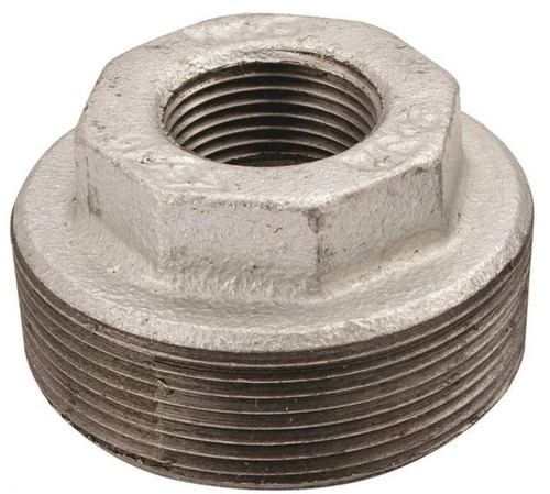 Orgill - Worldwide Sourcing 35-3/4X1/2G Pipe Reducing Hexagonal Bushing - 3/4 X 1/2 In, MIP X FIP, Malleable Iron, Galvanized