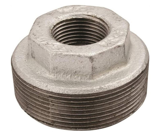 Orgill - Worldwide Sourcing 35-1/2X1/4G Pipe Reducing Hexagonal Bushing, 1/2 X 1/4 In, MIP X FIP, Malleable Iron, Galvanized