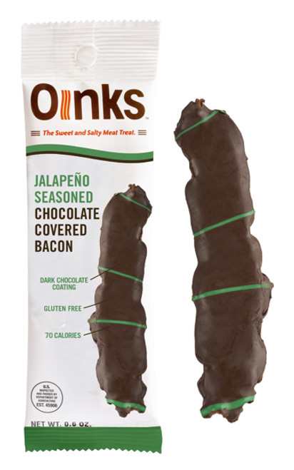 Oinks Chocolate Jalapeno Bacon Strip