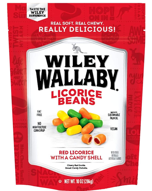 Wiley Wallaby Classic Red Licorice Beans