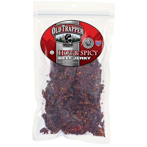 Old Trapper Jerky Hot & Spicy- 10OZ