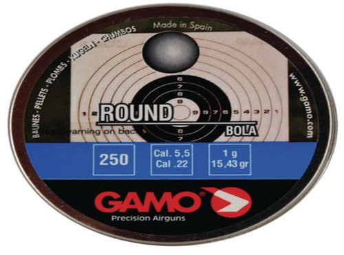 Gamo Roundball Pellets .22 Caliber - 250 Count