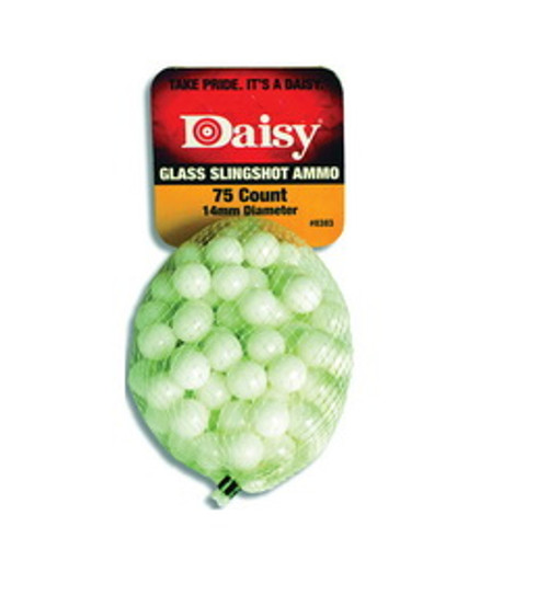 Daisy Powerline Glass Slingshot Ammunition, 1/2 in Dia 75 Count