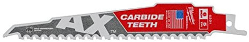 Milwaukee 6" 5 TPI Carbide Teeth Sawzall Blade- 5pk