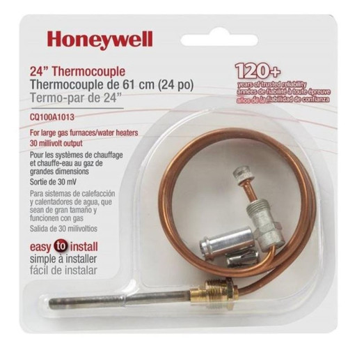 Honeywell CQ100A1013 Replacement Thermocouple - 24" Probe - 30 MV