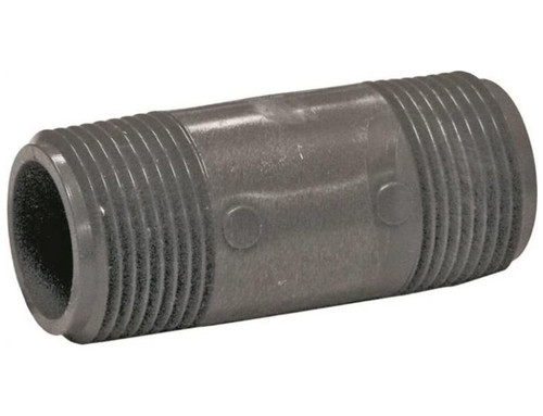 Orgill - Genova 300 Pipe Nipple - 1 In, MIP, 3 In L, SCH 80, PVC, Gray