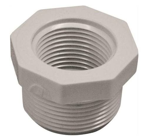 Orgill - Genova 300 Solvent Weld Pipe Reducing Bushing - 1-1/4 X 1 In, MIP X FIP, PVC, White