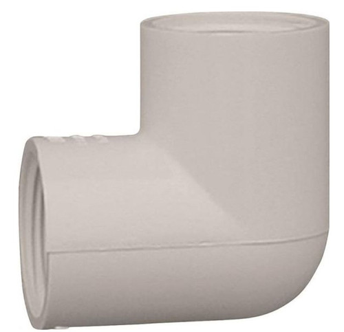Orgill - Genova 33705 Pipe Elbow - 90 Deg, 1/2 In, FIP, SCH 40, PVC